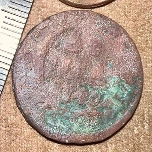 1740 Denga OLD RUSSIAN IMPERIAL COIN ORIGINAL. Quinn Anna. Not Cleaned - Picture 1 of 3