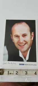 FRED MACAULAY PRESENTER HAND SIGNED PROMO CARD AND COA - Picture 1 of 1