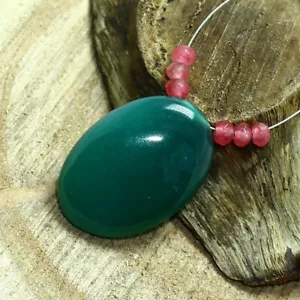 Onyx Smooth Oval Jade Beads Briolette Natural Loose Gemstone Making Jewelry - Picture 1 of 3