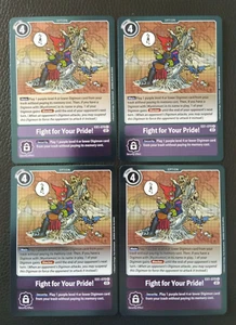 Digimon Classic Collection EX1-070 ¡Lucha por tu orgullo! Paquete x4 raro casi nuevo/m fresco - Imagen 1 de 2