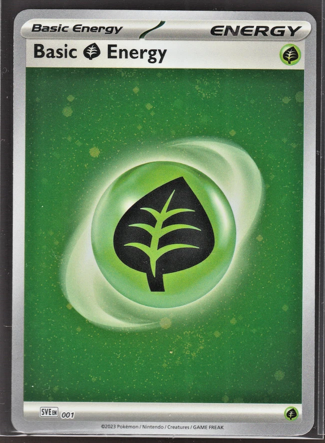 Basic Grass Energy (Cosmos Holo) 001 Sv01: Scarlet & Violet Base Set Holo - Image 1 of 1