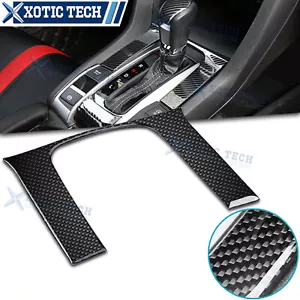 Carbon Fiber Shift Gear Panel Decor Trim Dashboard Sticker For Honda Civic 2016+ - Bild 1 von 9