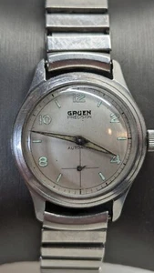Vintage Gruen Precision Autowind, Cal. 460, Bumper, 17J, Ca. 1940’s, Working - Picture 1 of 17