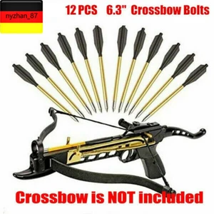 12x Aluminum 6,3 Zoll Mini Bolts Pfeil Für 50/80lbs Pistole Armbrust Bogen Jagd - Bild 1 von 10