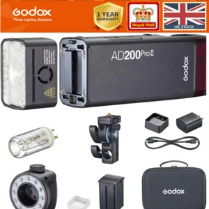 GODOX AD200 Pro II AD200ProII 200Ws 2.4G TTL Flash Strobe Pocket Strobe Flash - Picture 1 of 13