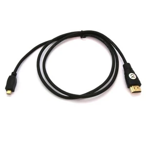micro HDMI Kabel auf A Stecker HDMI 1m Ethernet Full HD 3D Deep Color - Bild 1 von 1