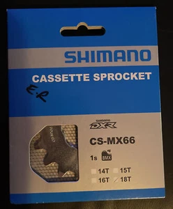 Shimano BMX CS-MX66 Single Cassette Bike Cog 18T - Picture 1 of 3