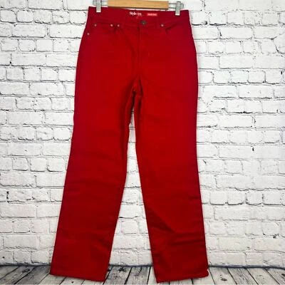Pantalón rojo Style & Co Easy Fit talla 8 Foto 1 de 4