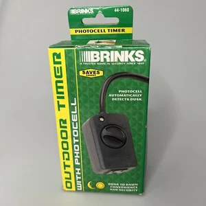 Temporizador de marcación fácil para exteriores Brinks 44-1060 con fotocélula anochecer a amanecer - Imagen 1 de 6