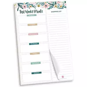 Bloom Daily Planners Almohadilla de Planificación 6x9 Almohadilla de Comida con Imanes Jardín Flores - Imagen 1 de 14