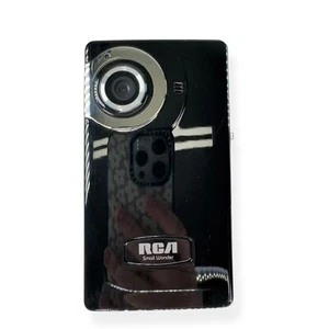 RCA Small Wonder EZ201BKA Camcorder Black 2x Digital Zoom 1.5" LCD Flip Screen - Picture 1 of 10