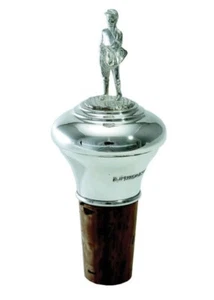 Silver Jockey Bottle Stopper- Fully Hallmarked Sterling Silver - Picture 1 of 2
