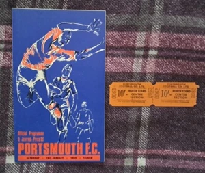 1968/69 Division Two - PORTSMOUTH v. FULHAM (Programme and 2 tickets) - Picture 1 of 2