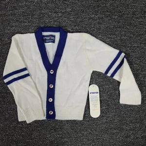 Vintage Scoreboard Sweater Boys 4 Lightweight Button Front Open Knit Cardigan - Picture 1 of 9