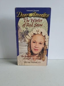 Dear America Winter of red snow vhs tape kids scholastic 1777 childrens  - Picture 1 of 3