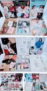 Riesiges Vintage Muster Set Kreuzstich Abfall Canvas Kleidung Western Weihnachten Reime - Bild 1 von 5