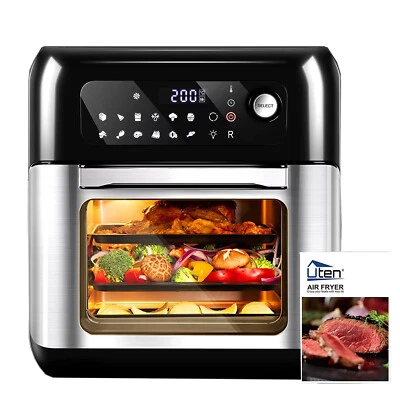 10L Airfryer XXL Heißluftfritteuse Fritteuse Mini Backofen Grill 1500W Fritteuse - Bild 1 von 4