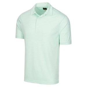 Greg Norman Golf Men's Protek Oxford Micro Stripe Polo Shirt - Picture 1 of 5