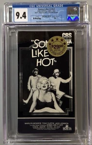 ($20 Drop Every 3 Days) VHS — SOME LIKE IT HOT — CGC 9.4 A+ - Bild 1 von 3