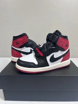 Jordan 1 Retro Alto OG TD Puntera Negra Reimaginada - Bebé Niño Pequeño - FD1413-106 - 8C Foto 1 de 4