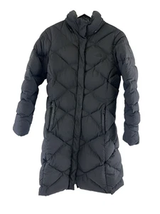 North Face Miss Metro Parka Down Puffer Coat Black No Hood Mid Womens Medium - Picture 1 of 16