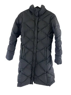 North Face Miss Metro Parka Down Puffer Coat Black No Hood Mid Womens Medium - Image 1 of 4