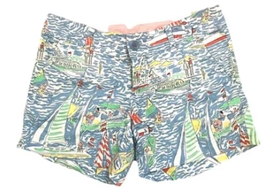 Lilly Pulitzer Damengröße 10 Callahan Get Nauti maritim adrette Segelboot-Shorts - Bild 1 von 8