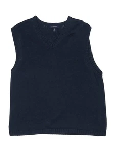 Lands' End Boys Blue Sweater Vest 10 - Picture 1 of 2