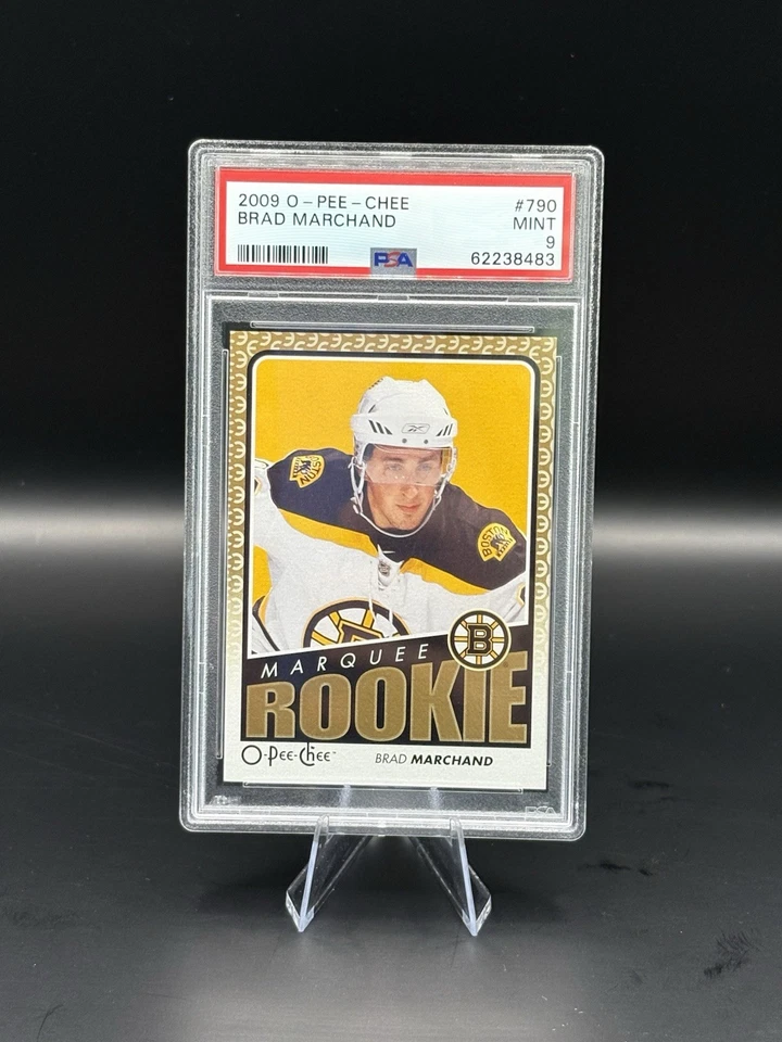 2009-10 O-Pee-Chee - Marquee Rookies Brad Marchand, PSA 9, Boston, Florida - Image 1 of 2