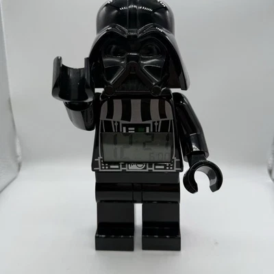 Lego Star Wars Darth Vader Mini Figure Alarm Clock 9” Light Up - Image 1 of 4