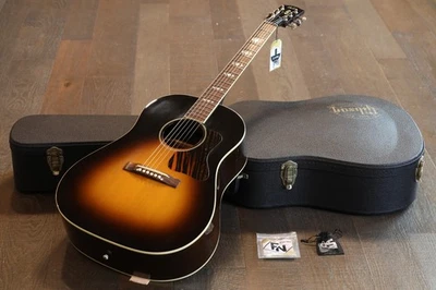 2002 Gibson Advanced Jumbo Acoustic Guitar Vintage Sunburst + OHSC - Image 1 of 4