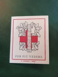 Tessera PNF Croce Rossa Italiana CRI Biblioteca Infermiere. 1929 2 Croci Due - Foto 1 di 2