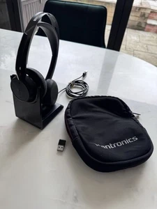 Plantronics Poly Voyager Focus 2 Wireless Headset Charging Stand Dongle Pouch - Afbeelding 1 van 15
