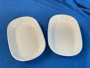 Corning Ware Sidekick Dish (Set Of 2) P-140-B White 4 1/2" x 6 3/4" Made In USA - Picture 1 of 4