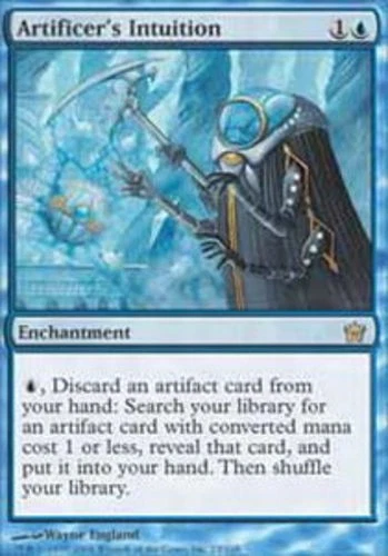 MTG Artificer's Intuition, Light Play, English Fifth Dawn - Image 1 of 1