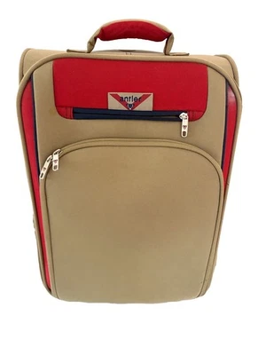 Antler Wheeled Suitcase Cabin Size Case Beige/Red Telescopic Handle Freepost - Image 1 of 4