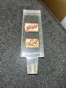 Blatz L.A. Beer Tap Handle Clear Lucite 6” - Picture 1 of 3