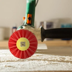 120 mm Nylon Schleifbürste für Holzbearbeitungs- und Präzisionspoliermaschine - Picture 1 of 7