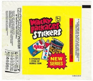 1979 Wacky Packages 2nd Series LOT OF 3 DIFFERENT WAX PACK WRAPPERS complete set - Picture 1 of 3