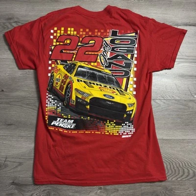 Camiseta Joey Logano Team Penske De Colección Y2K Nascar Racing Gráfica Doble Lado M Foto 1 de 4