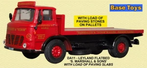 Base Toys DA11 Leyland Flatbed with Slab Load 1/76th/00 Scale S.Marshall Halifax - Picture 1 of 10