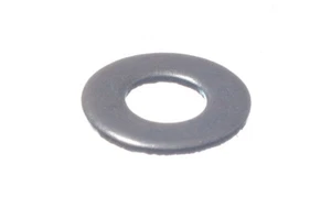 Nuovo 10 Piatto Acciaio Rondelle Piatte BZP Placcato Zinco Intemperie M4 Foro - - Foto 1 di 1