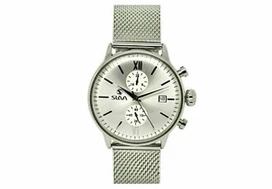 Slava Europe SL10269 Quarz Wasserdichte Herren-Armbanduhr Edelstahlband - Bild 1 von 21