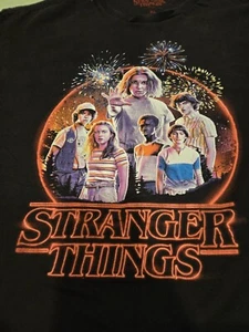 Stranger Things Shirt Adult Size XL Black Graphic Crew Neck Short Sleeve  - Picture 1 of 8