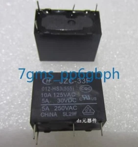 5 PCS NEW IN BOX HF JZC-33F 012-HS3 home appliance electromagnetic relay - Picture 1 of 3