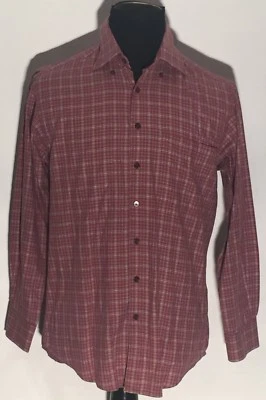 Orvis Signature Collection Red Plaid Medium Long Sleeve Button-Front Dress Shirt - Image 1 of 3