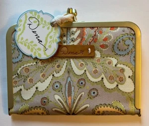Dena Paisley Fabric Photo Clutch Kamari Pictures CR Gibson Co Multicolored NWT - Picture 1 of 13