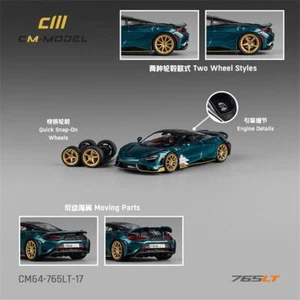 Modellino auto CM MODEL 1:64 765LT nero metallizzato verde pressofuso - Foto 1 di 6