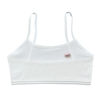 5 PACK GIRLS CROP BRAS TOPS KIDS COTTON SPORT MIXED COLOUR UNDERWEAR 8-12 Years - Image 1 of 4