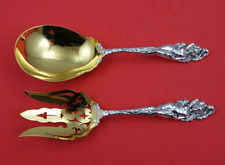 Love Disarmed by Reed and Barton Sterling Silver Salad Serving Set GW Old 8 1/4"